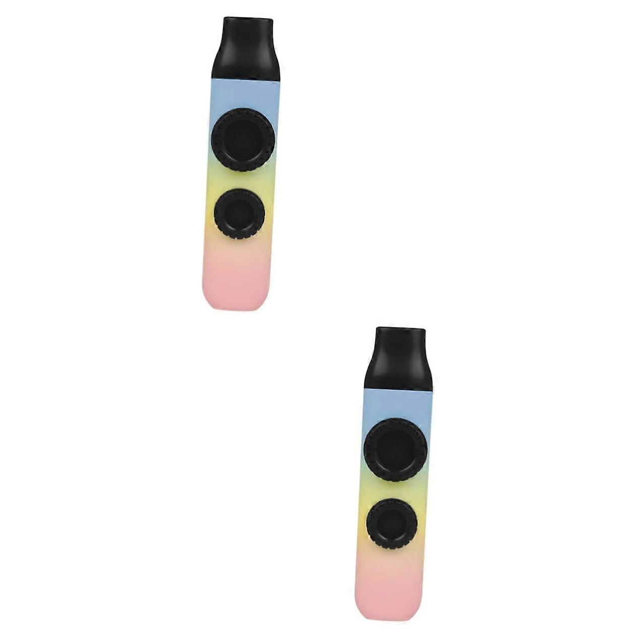 2 colorful kazoos, musical instruments for guitar and ukulele, easy to learn, portable for beginners,  for music shows and parties.