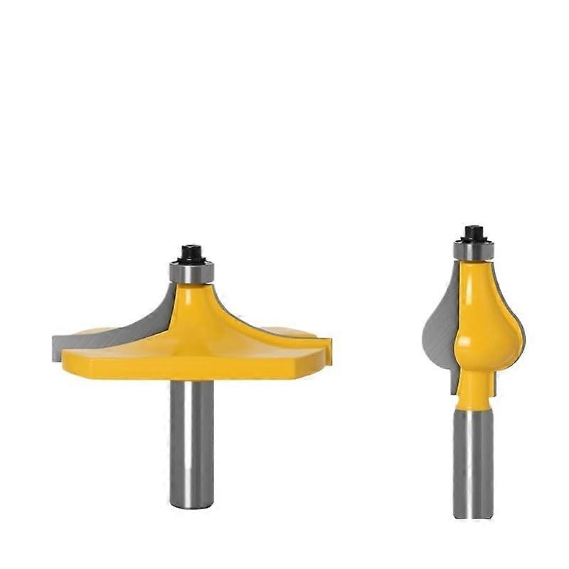 2piece handrail router bit set, standard/flute cutter, woodworking cutting tools – 8 mm/12 mm/12.7 mm shank (12mm shank)