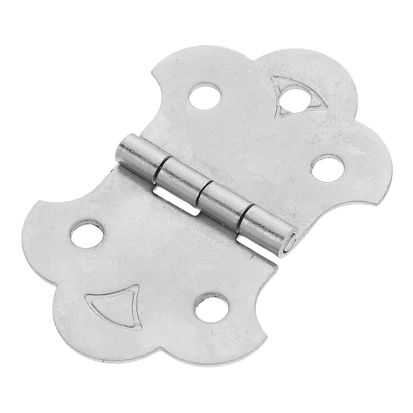 Durable Metal Hinge Tailpiece for 3String Cigar Box Guitar Silver Includes Screws Lightweight Easy to Use