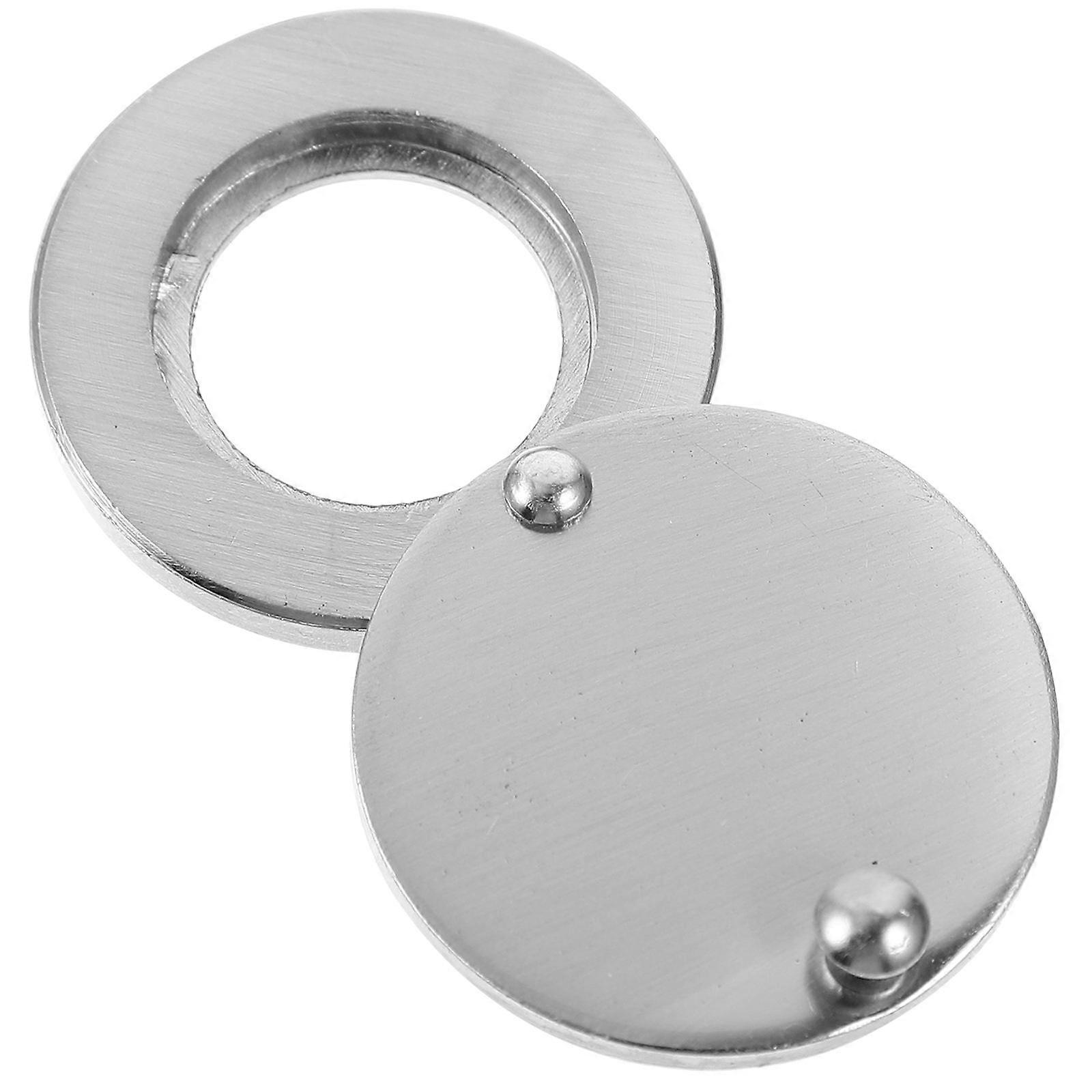 Peep Hole Covers For Door Inside Anti Peeping Metal Curved Handle Simple Design Home Security 1Pcs