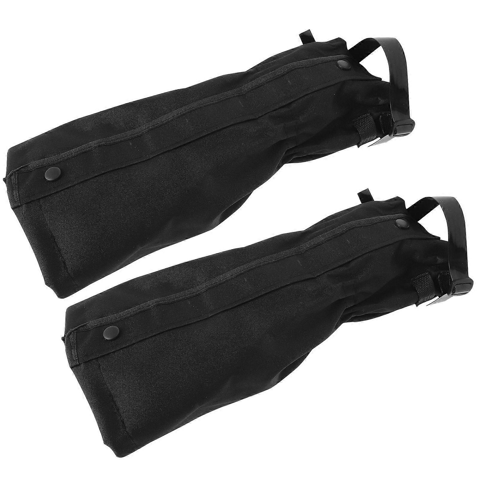 Water-Resistant Leg Gaiters Outdoor Boots Gaiters for Camping Hiking Adjustable Design Black 1Pair