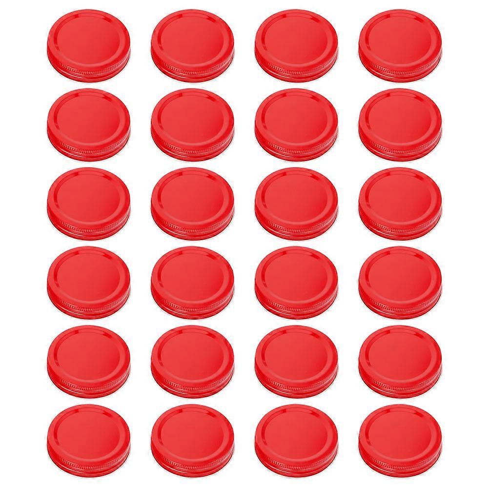 24pcs Mason Jar Lids Tinplate Canning Covers Replacement Airtight Jars Easy to Install and Use Leak Proof 70mm