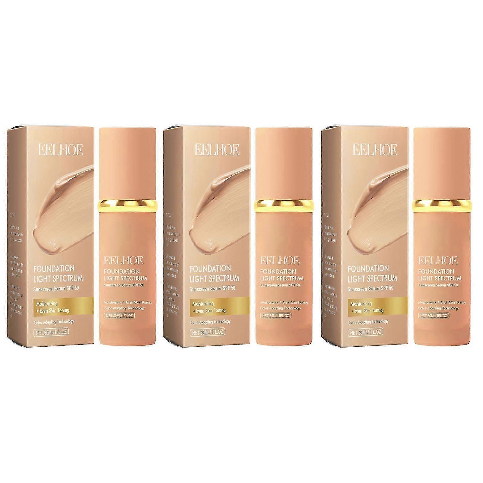4 in 1 Light Spectrums Biomimic-Foundation Leichte, makellose Deckkraft-Foundation Feuchtigkeitsspendendes, lang anhaltendes Make-up