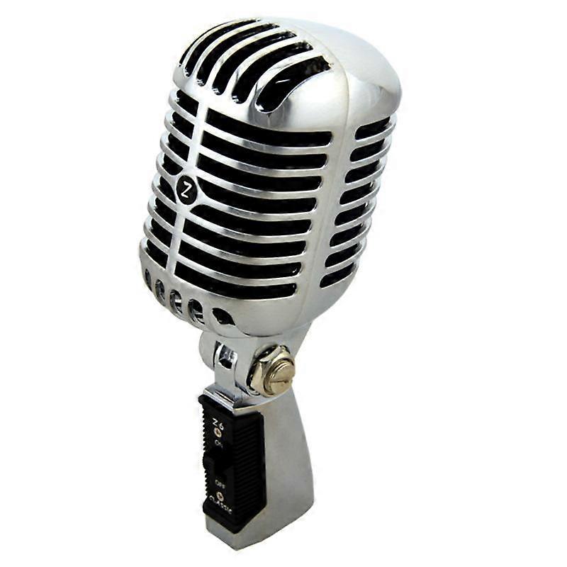 Professional Wired Vintage Classic Microphone Good Quality Dynamic Moving Coil Mike Deluxe Metal Vocal Old Style Ktv Mic Z6 mike microphone stand