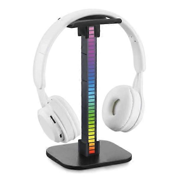 Rgb headphones Display Stand Bracket Table Storage Rack PC Gaming Accessories (Pickup lamp)