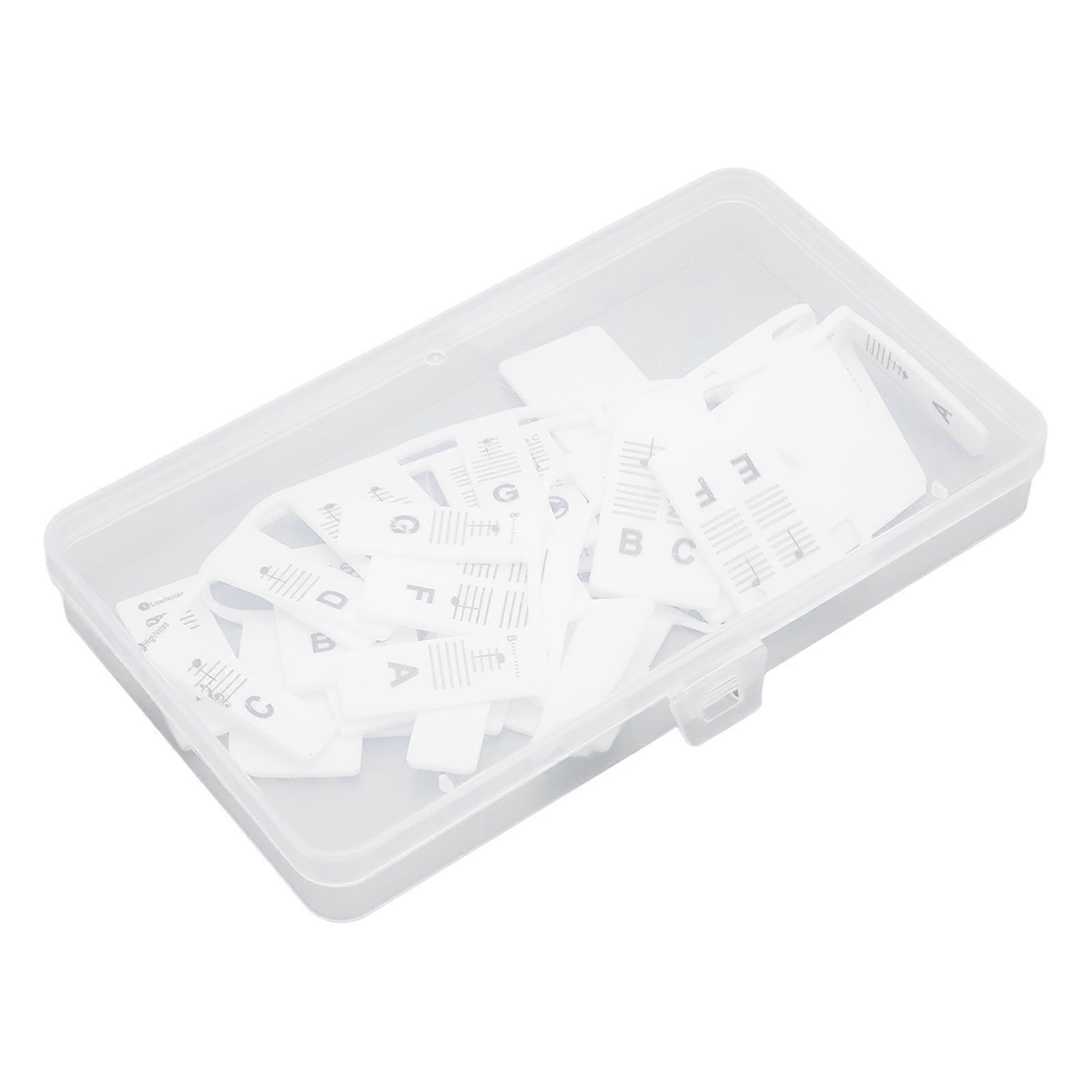 Piano Keyboard Note Label Removable Silicone Reusable Piano Notes Guide Sticker for 88 Key Full Size
