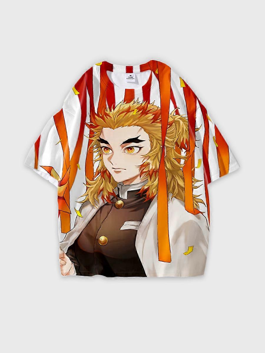 T-shirt round neck Character Pattern loose short sleeve P342