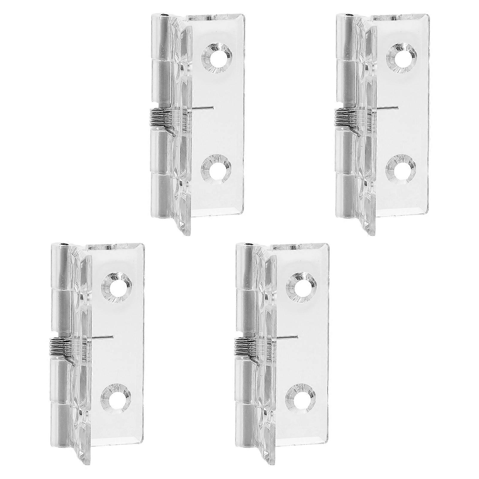 Crafts Hinges Acrylic Cabinet Hinges For Office Use Self-Closing 4 Set