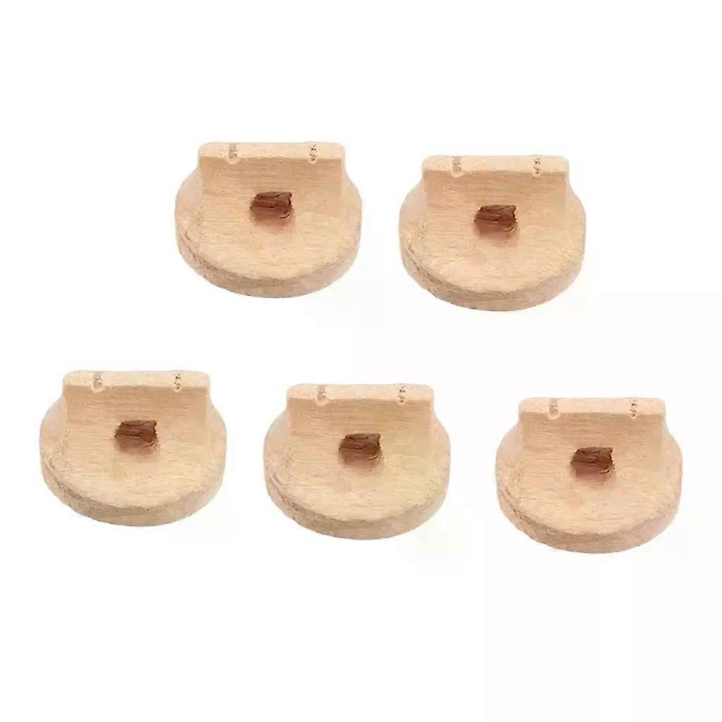 5pcs Solid Maple Wooden Erhu Bridge 14x14x9mm for Erhu Replacement Accessory