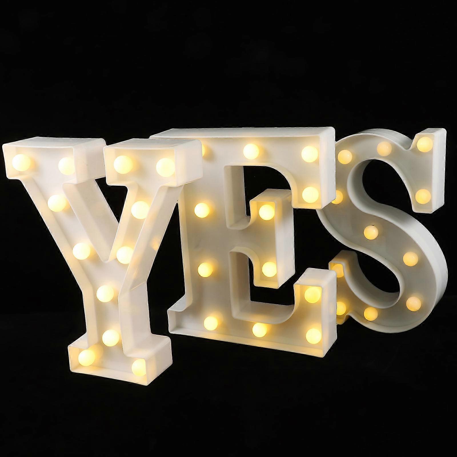 Creative Alphabet LED Neon Light 3Pcs Set For Room Decoration And Birthday Parties Perfect For Couples