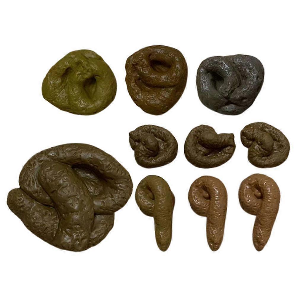 Fart Toy Set Of 10pcs Realistic Fake Poop Ideal For Pranks On April Fools Day Unique Gag Present Suitable For Both Adults And Kids
