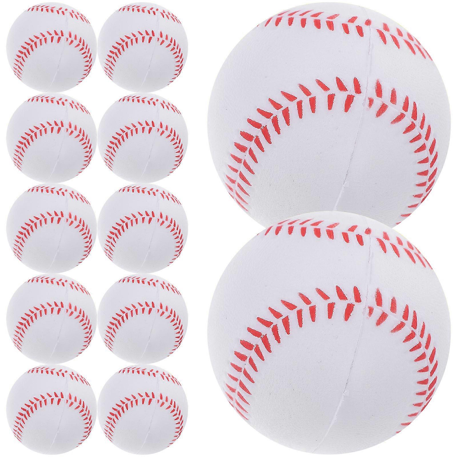 Flexible PU Baseballs For Indoor And Outdoor Playing Sports Training 12-Pcs Soft Baseballs For Kids And Beginners
