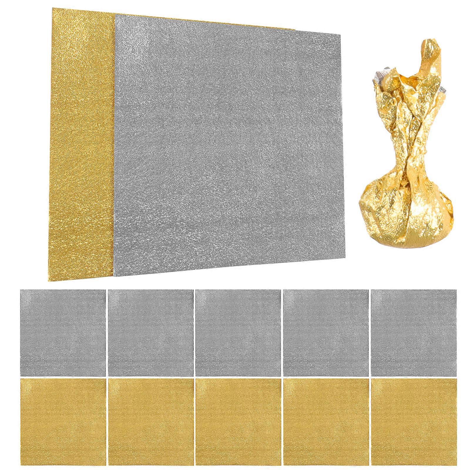 100 Sheets of Foil Wrappers Candy Sugar Wraps Aluminium foil Paper Chocolate Candy Papers
