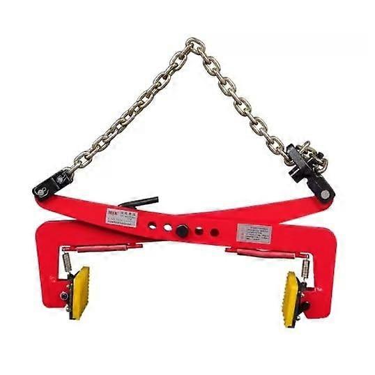 Granite Lifting Clamp, Plate Clamp, Load 1300kg/2866lb, Steel Chain, Vertical Clamping Device (Size: 12in)