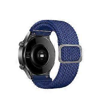 20mm Blue Braided Watch Band for TicWatch Pro 3, Universal Fit, Tool Installation