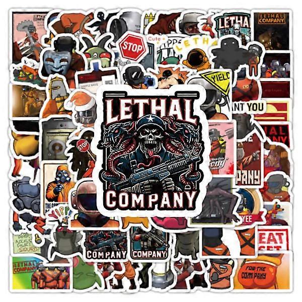 100 Pcs Lethal Company Steam Game Stickers Hydro Flask Laptop Notebook Skateboard
