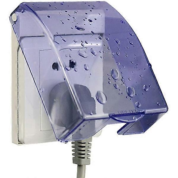 1 pc socket cover childproof transparent waterproof 1-way socket box