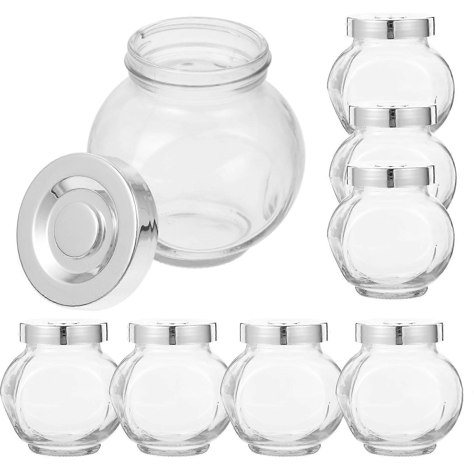 Here's a polished and professional product description for your item:
**10pcs Sealed Mini Glass Candy Jars – Airtight Food Storage Containers for