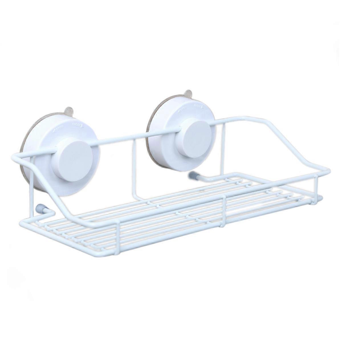 Bathroom Shelf Wall Mounted with Suction Cup for Kitchen Storage Organizer