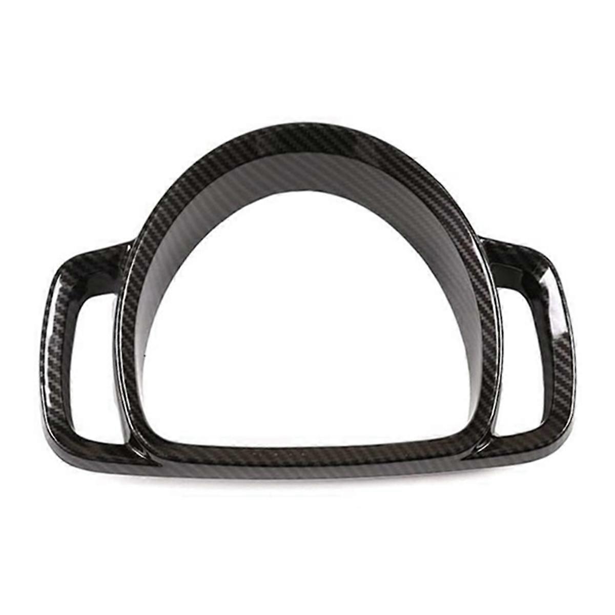 For - 09-15 Center Console Instrument Panel Frame Decorative Frame Carbon Fiber Texture Style