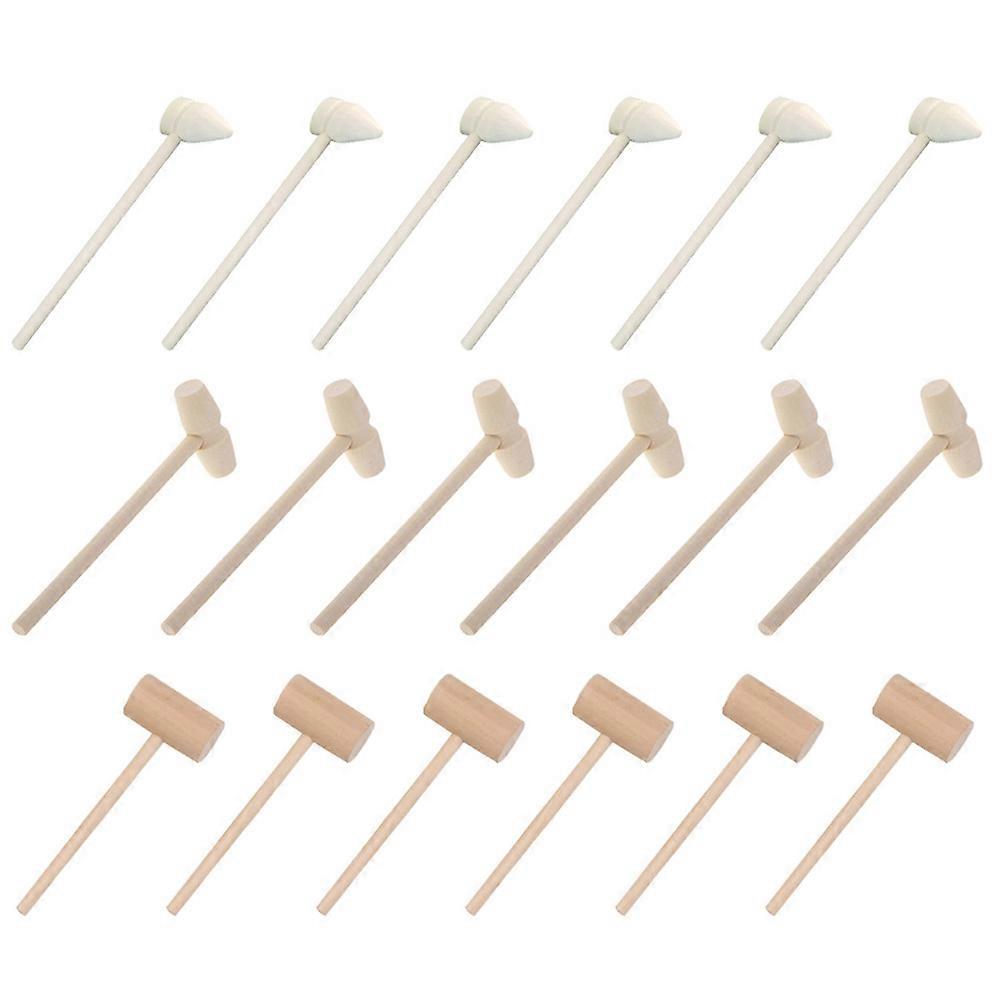 Assorted Color Mini Crab Hammer Toy for Knocking Use Made of Safe Plastic 24 Pieces
