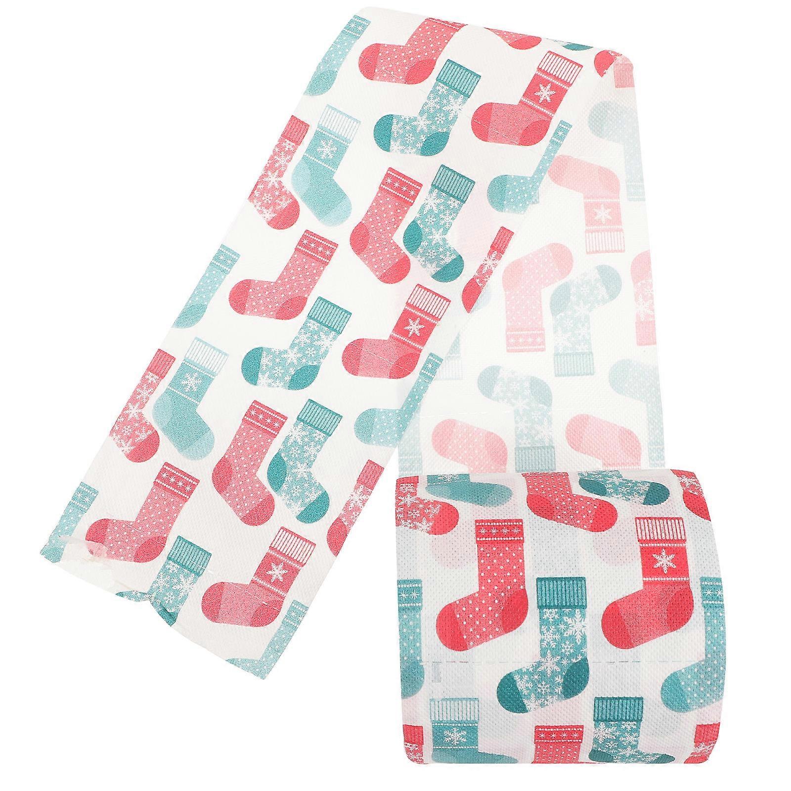 Decorative Toilet Paper 1Pcs Holiday Season Xmas Printing Tissue Roll Simple Design Great For Home Users