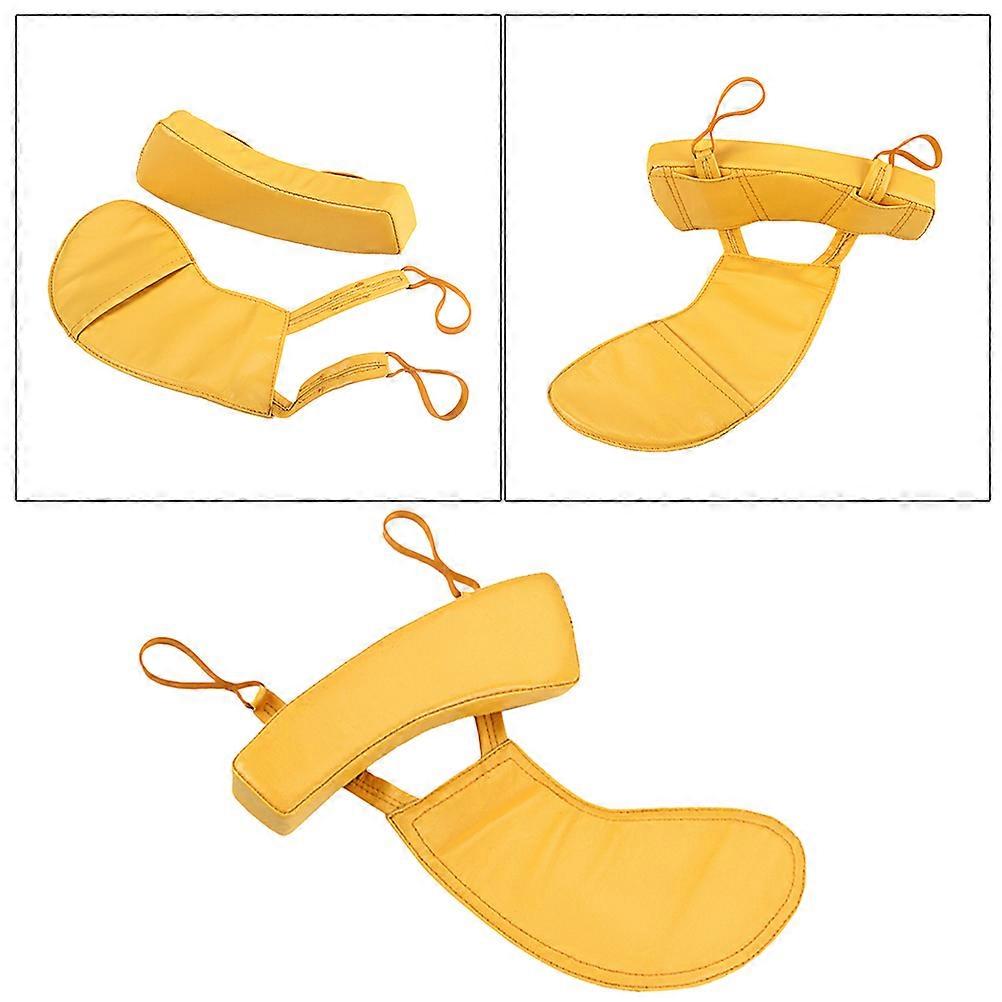 Full Size Violin Accessory Shoulder Rest Ergonomic Shape 28.5 X 12.5 X 2.5 Cm Yellow Pain Relief 1 Set