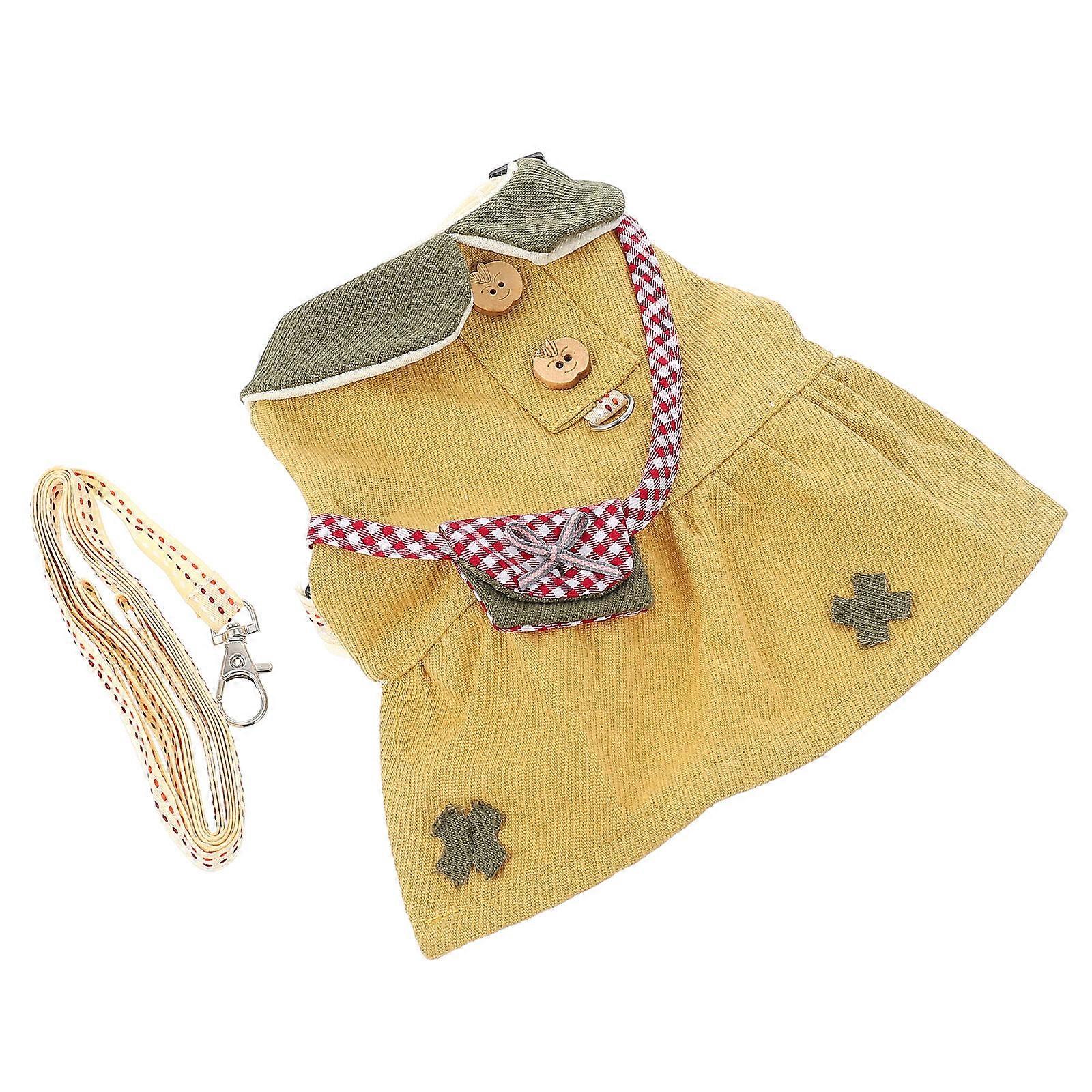 Adorable Rabbit Leash For Hamster With Free Movement 26X19X1CM Coffee 1Pack