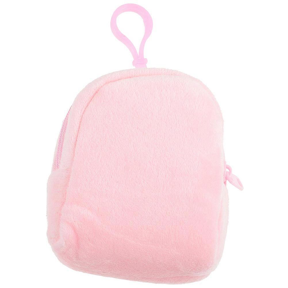 Delicate Plush Bag Cute Mini Backpack Keychain For Children Various Occasions 1Set
