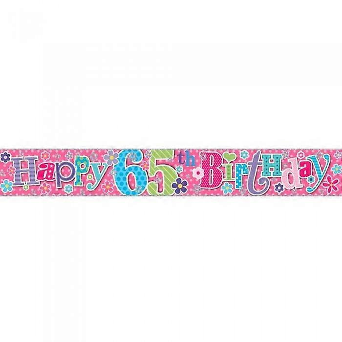Simon Elvin 65th Birthday Foil Banner (Pack of 6)