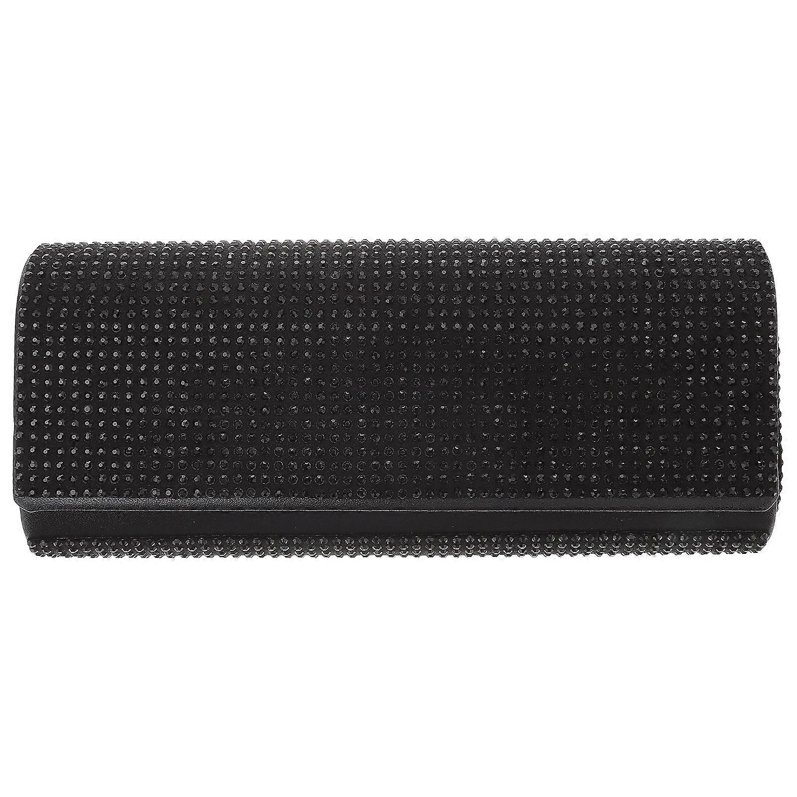 Car Mounted Sun Visor Glasses Clip for Sunglasses Storage   Universal Black Visor Accessory