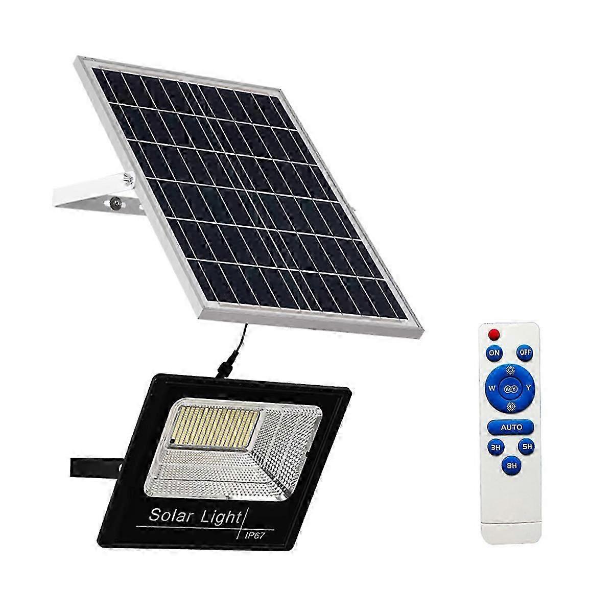 Solar Flood Lights 130LED 60W Remote Control Solar Powered Spotlight