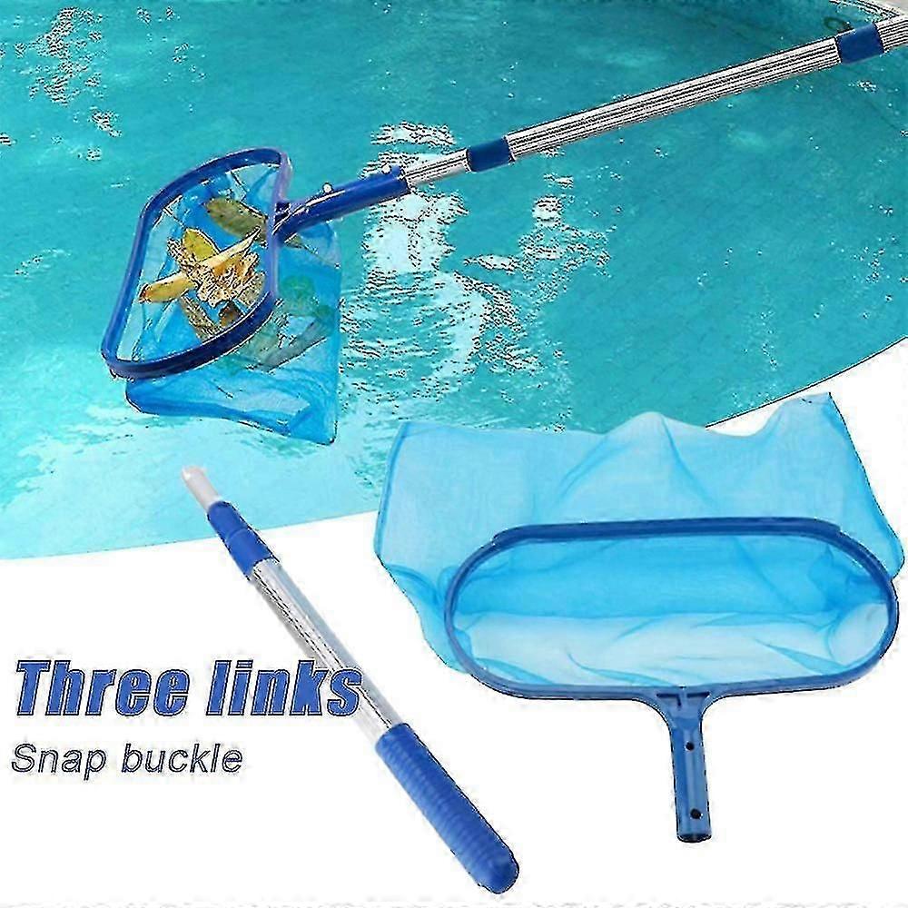 Premium Telescopic Deep Skimmer Net with Fine Mesh for Pool, Hot Tub, Spa, and Pond Cleaning