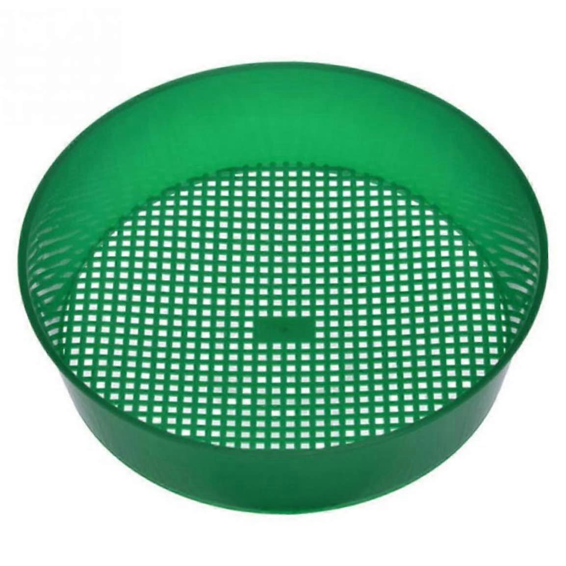 Plastic Garden Sieve, Durable Floor Sifter Mesh Screen for Soil and Sand, 12-Inch Plastic Ground Riddle Tool