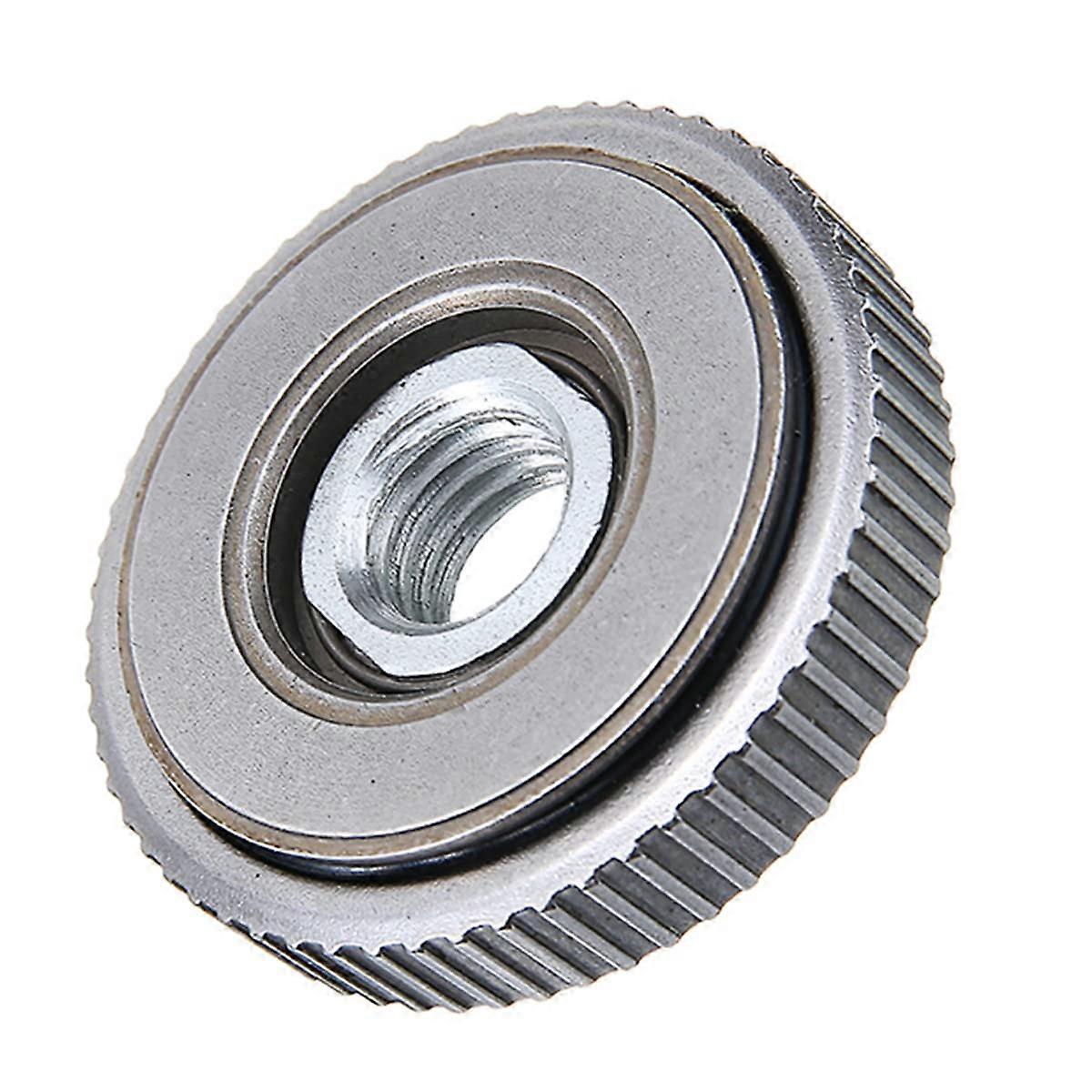 M14 Thread Self-Locking Pressure Plate Nut Quick Release Flange for Angle Grinder Power Tool Accessories, Durable Metal