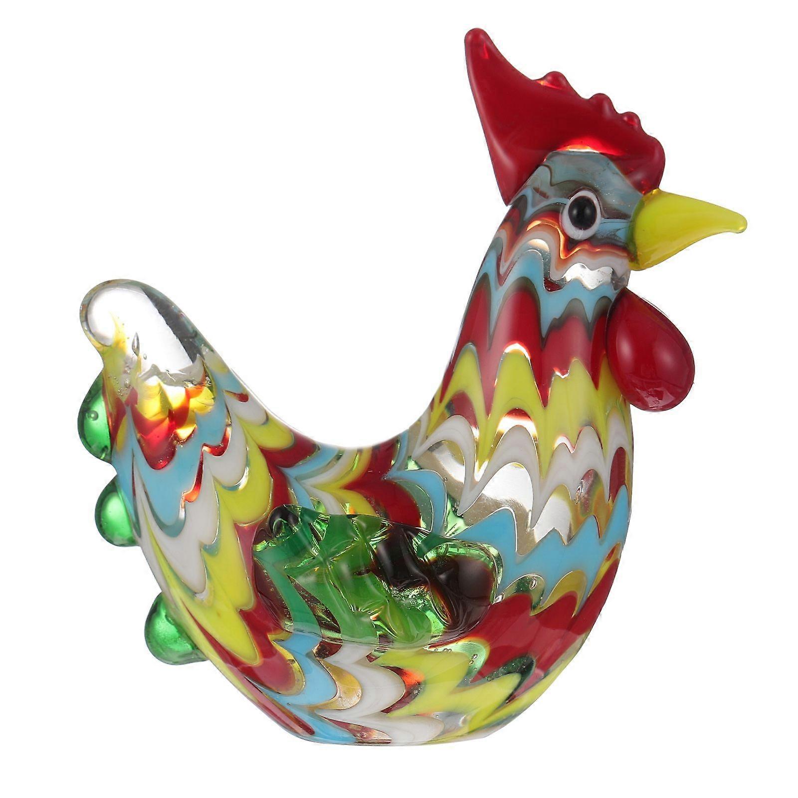 Interesting Rooster Figurines Desktop Rooster Adornments Creative Animal Models