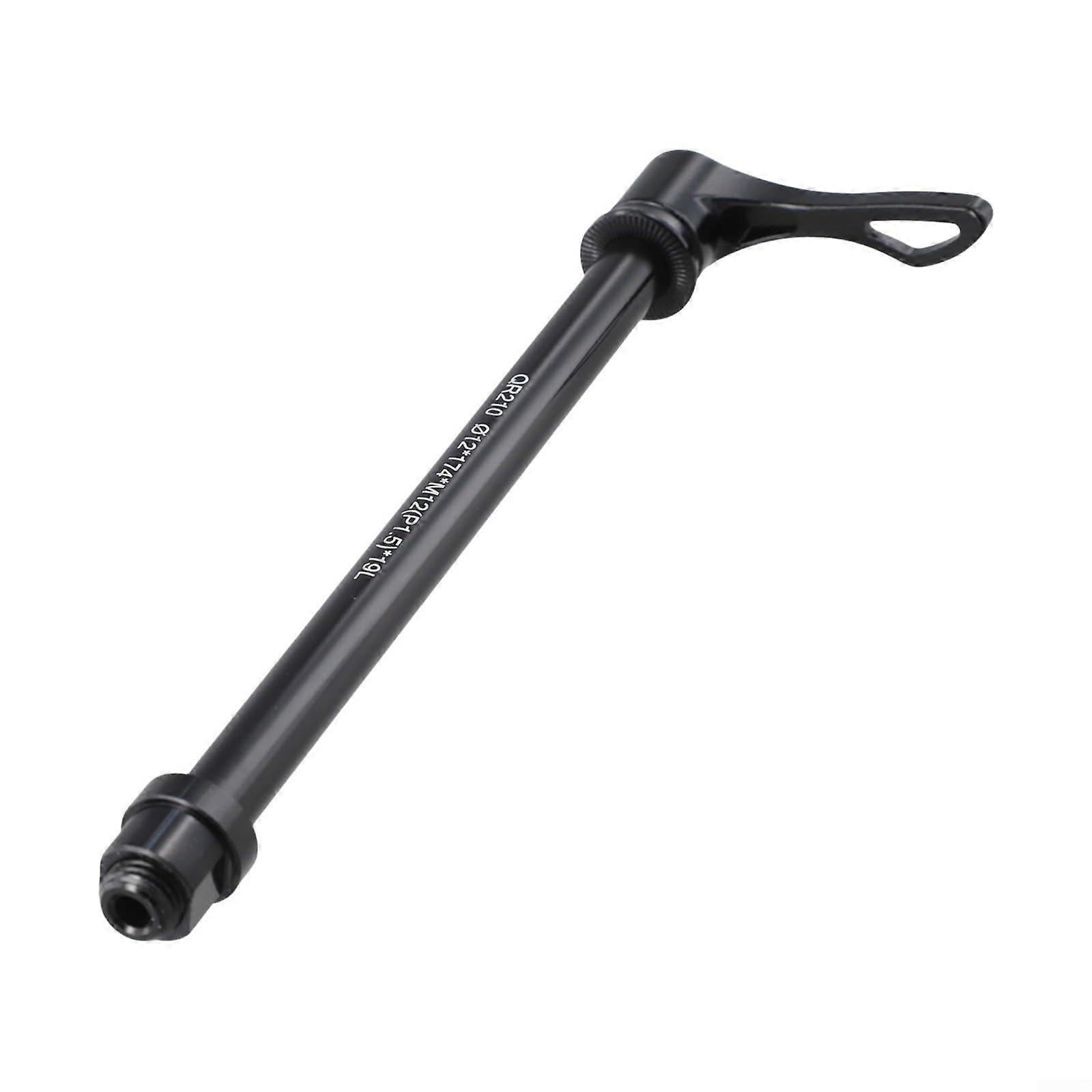 Bicycle Thru Axle Lever 12-142mm Rear Hub, Aluminium Alloy, Black, 199mm Total Length, Adjustable Handle