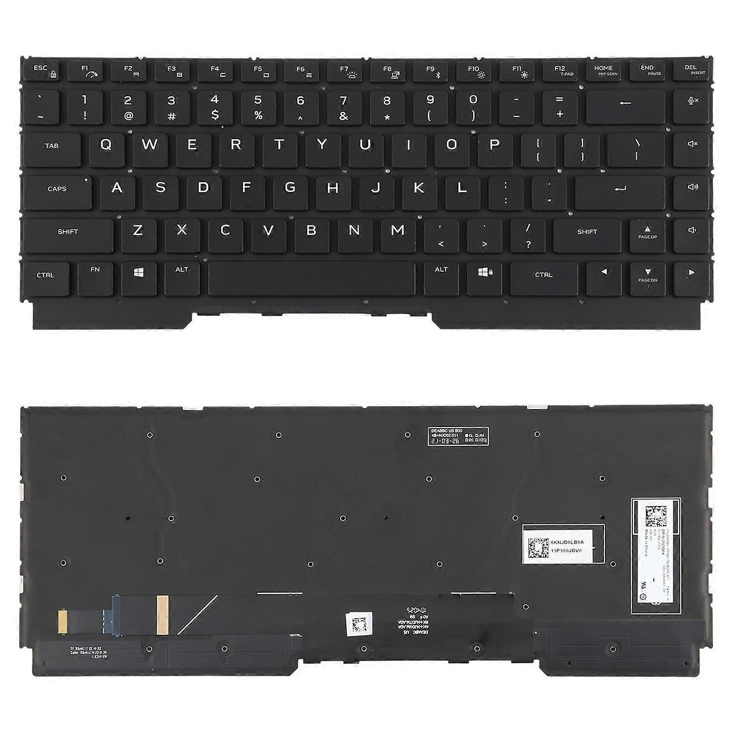 US Version Backlit Keyboard for DELL Alienware M15 R5 R6 R7 For DELL Alienware M15 R5 M15 R6 M15 R7