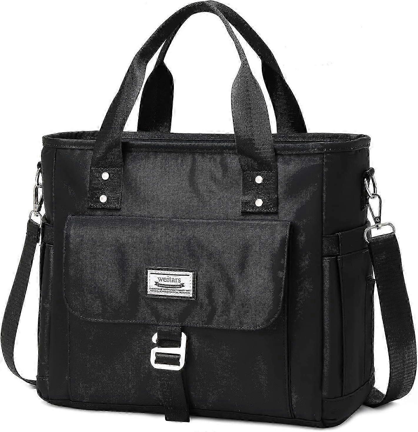 Insulated Lunch Bag for Men Women,Leak Proof Lunch Box for Work,Extra Large Lunch Tote Bag With Removable Shoulder Strap with Side Pockets,Reusable Lu