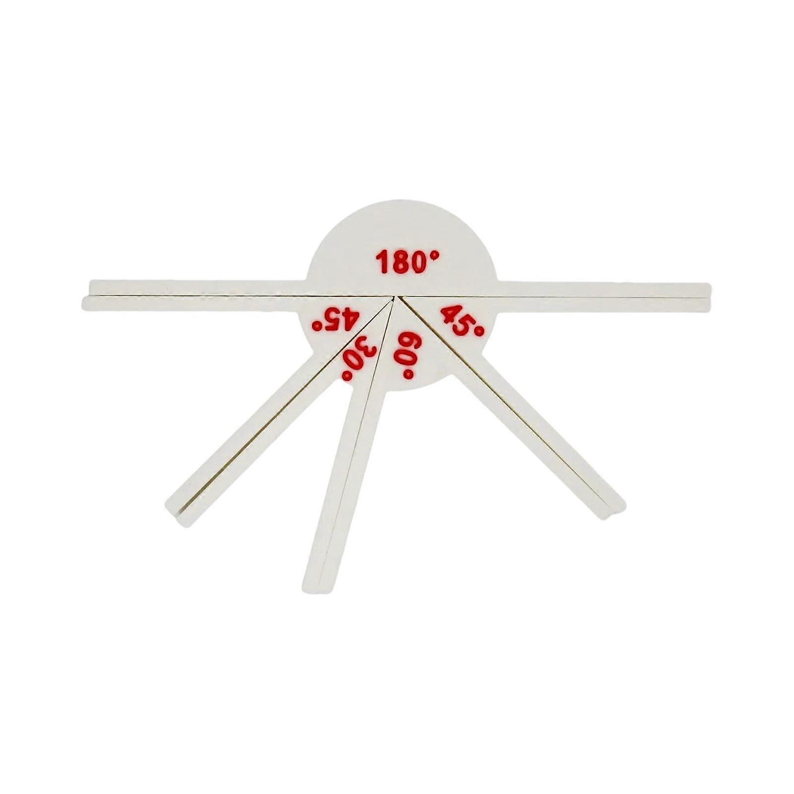 Professional Angle Measuring Ruler Multiunctional Protractor Angle Gauge Tool Math Teaching Aid for Technical Drawing Multicolor