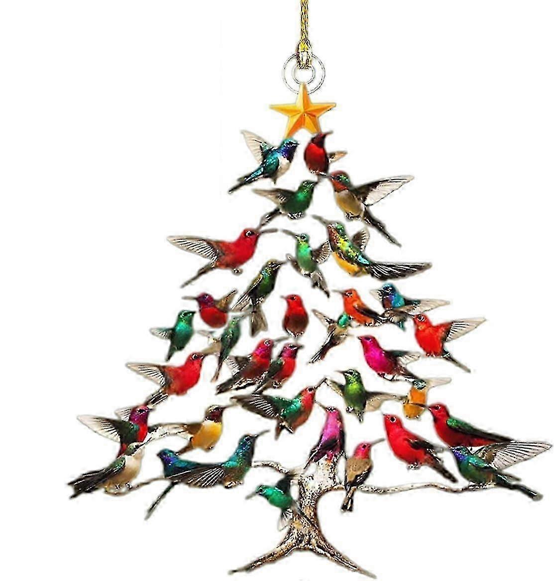 Hummingbird ornamentation Gifts Lover Colorful Stack Home Decor Double Sided Acrylic