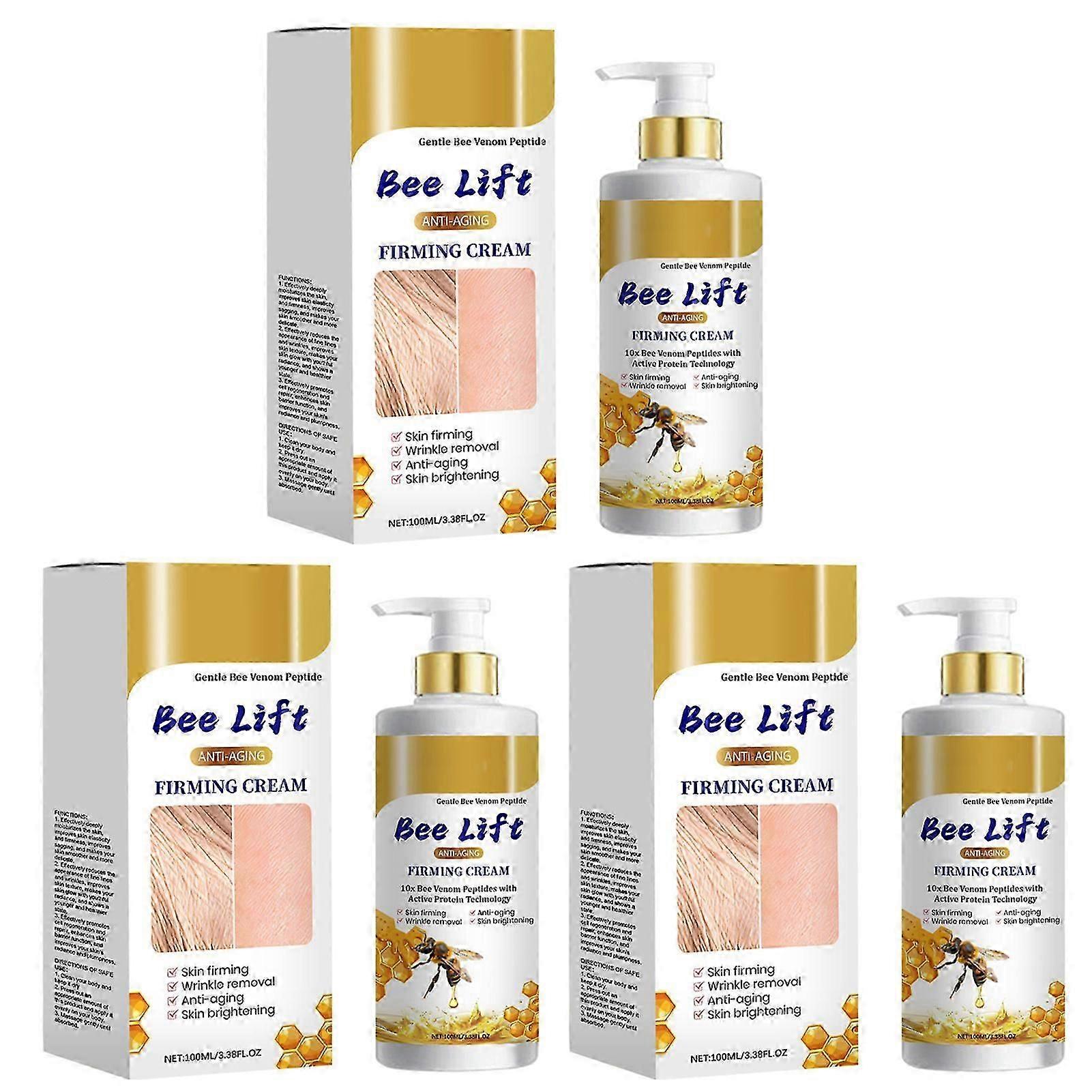 Flysmus BeeLift Anti-Aging Firming Cream, Bee Venom Skin Firming Wrinkle Reducing Cream, Restore Skin Elasticity for All Skin Types