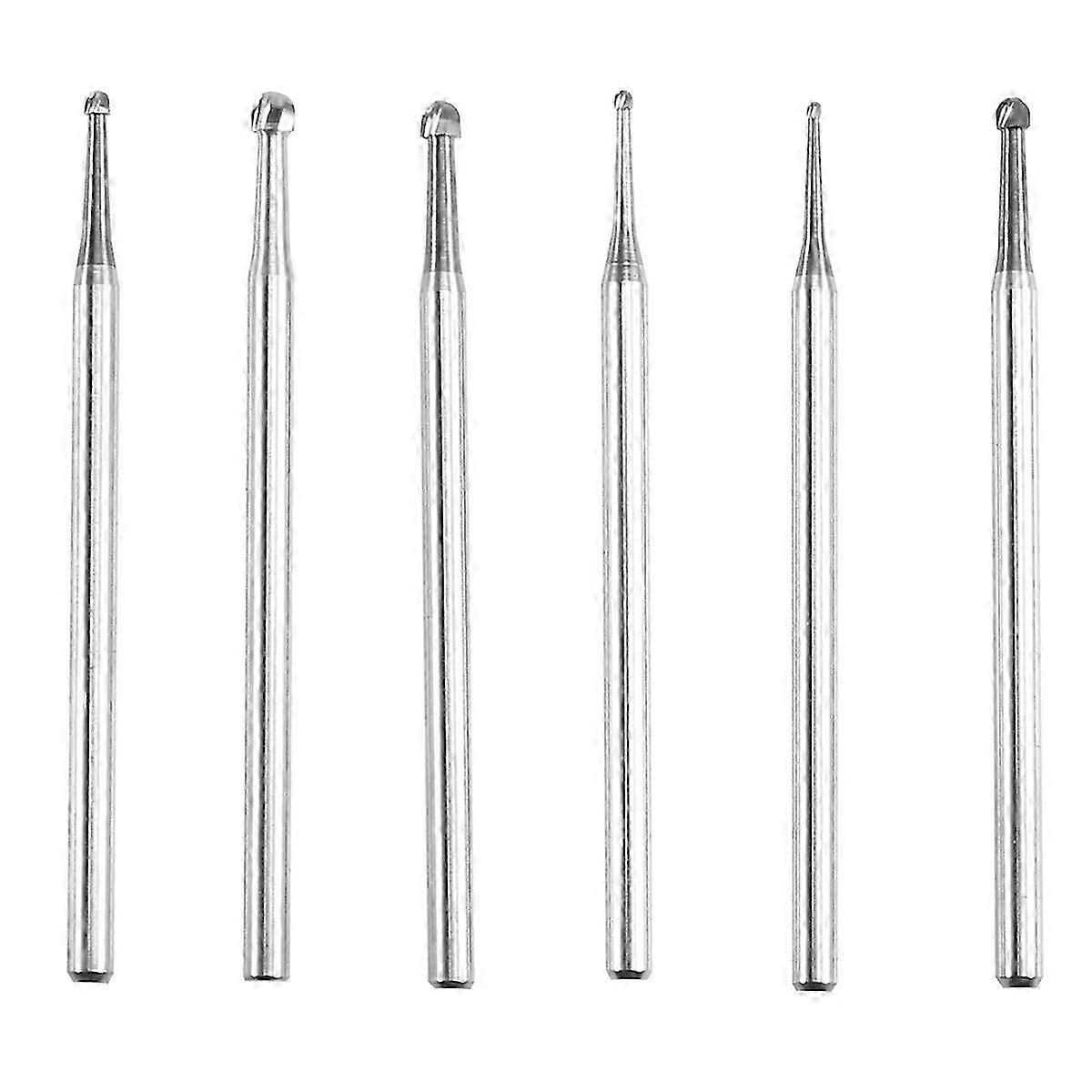 6Pcs Large Blade Ball Burr, 3/32Inch Shank Jewelry Making Burs