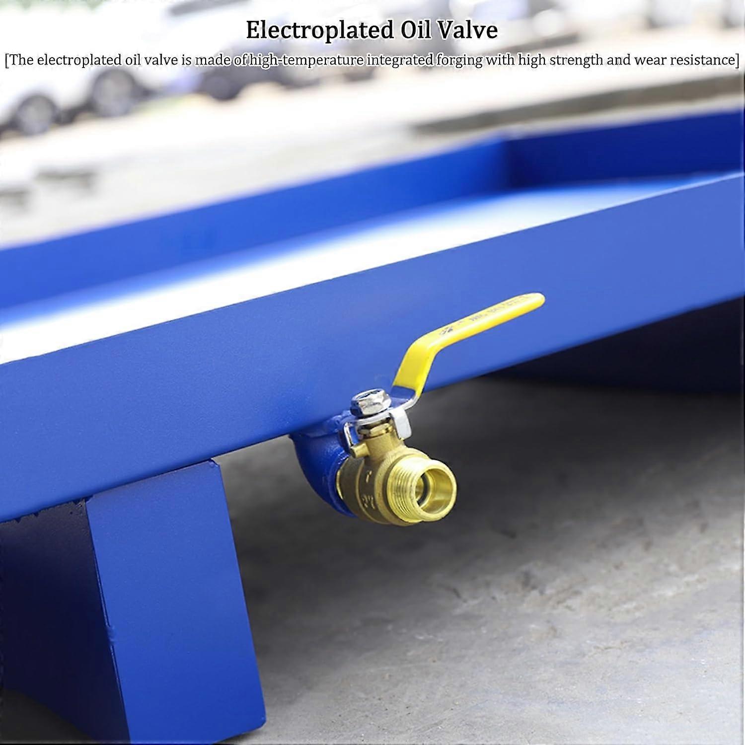 Industrial Drum Containment Platform With Drainage Portable Oil Drum Tray For Construction Sites Orange 49.3x25.6x5.9