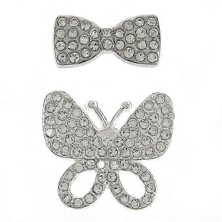 alloy rhinestone phone case charms diy butterfly bowknot handmade