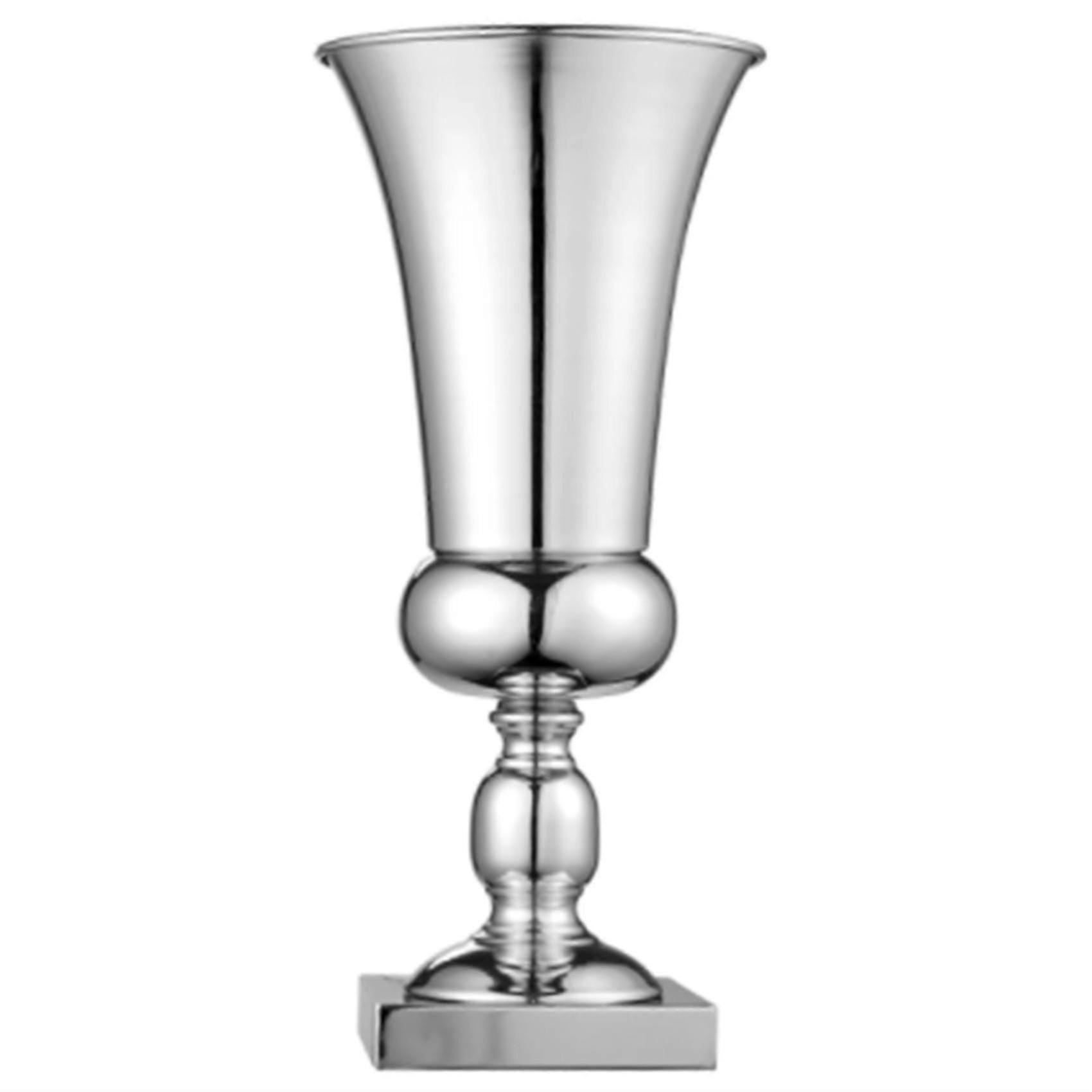 Vintage Metal Flower Vase, Antique Iron Vase for Wedding, Home, Office Centerpiece Decor