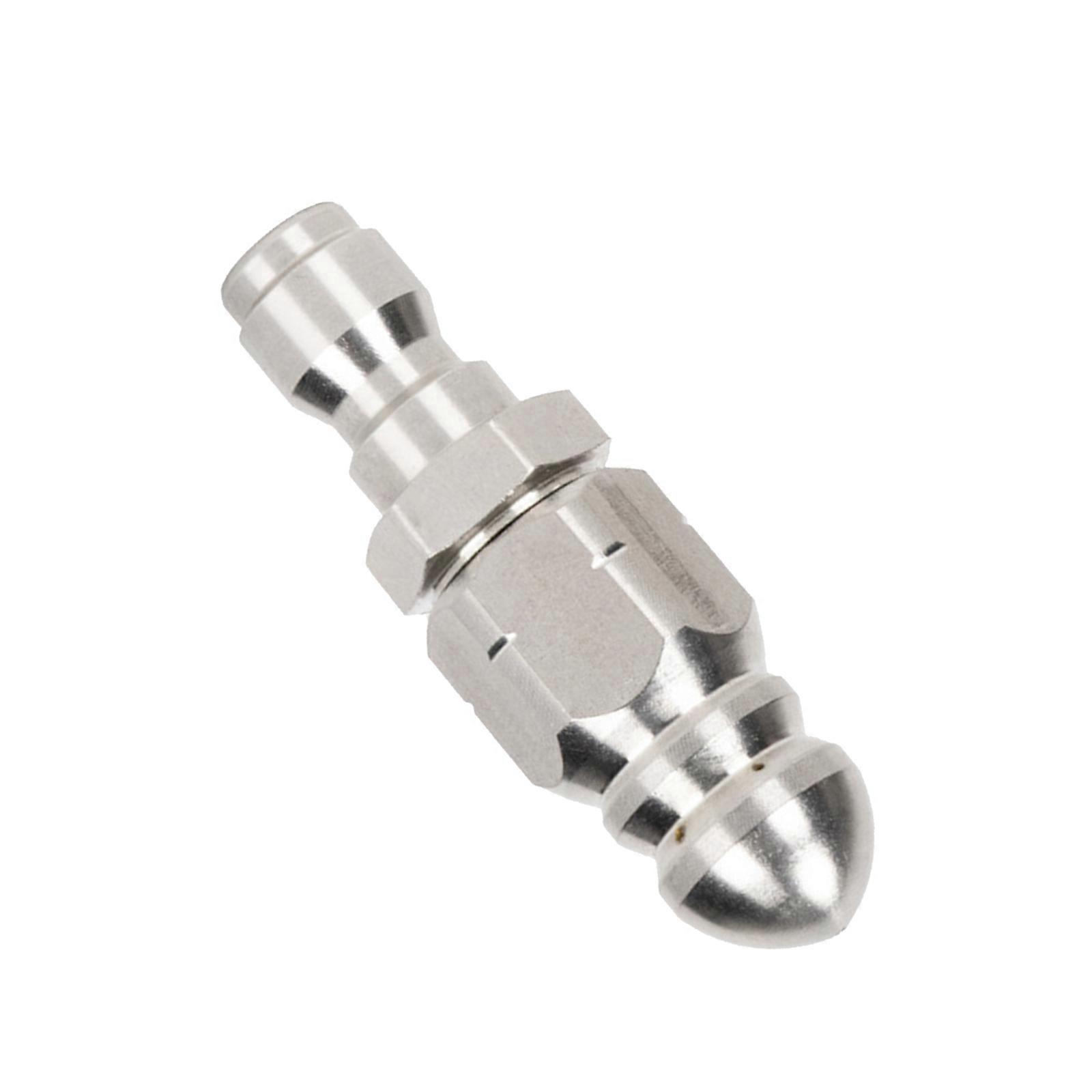 Steel 1/4 Inch Drain Cleaner Nozzle Heavy Duty Clog Removal Tool Unclogging Nozzles Easy to Use for Pipes & Sewer Lines Multicolor