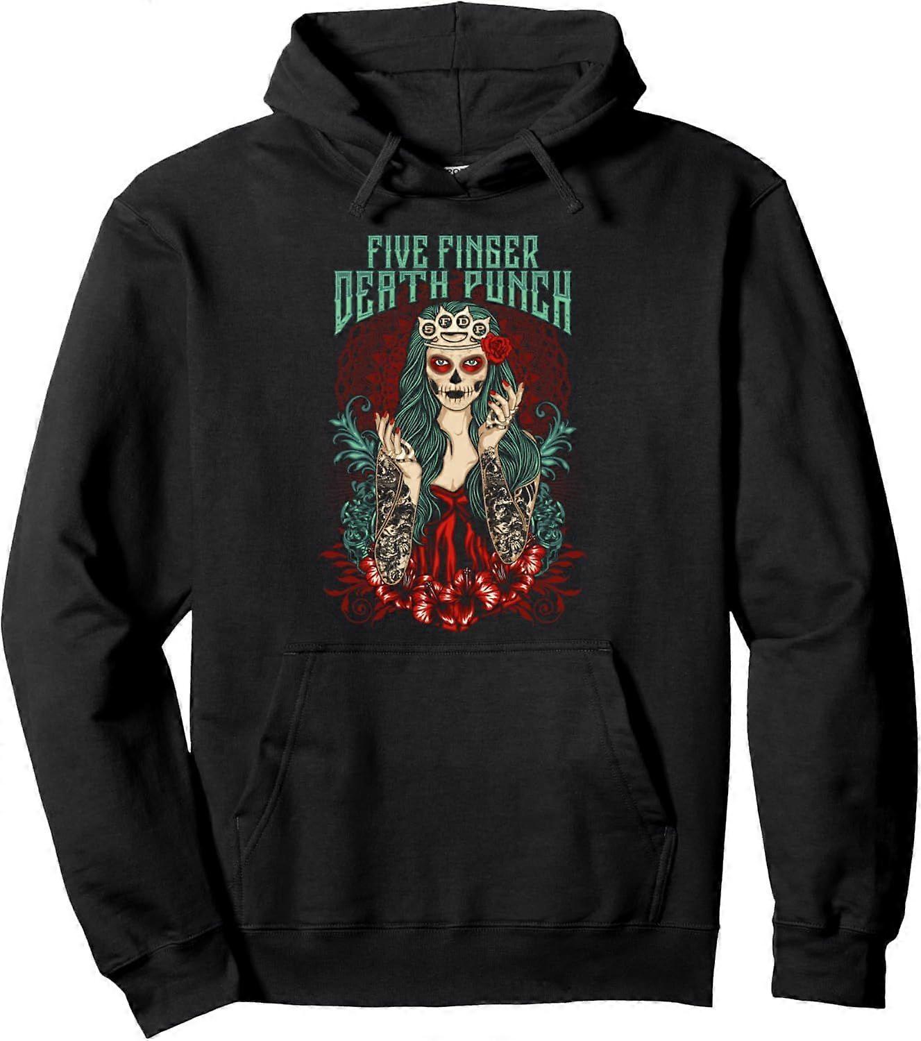5FDP - Sudadera con capucha Lady Muerte YX 1178
