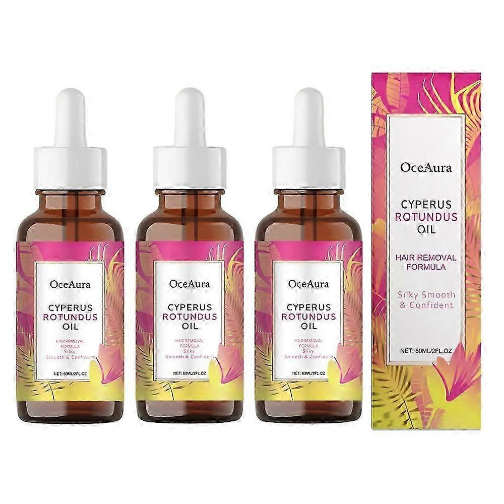 Huile de Cyperus Rotundus - 60ml Huile Naturelle de Cyperus Rotundus Pour L’épilation, l’Hydratation et l’Apaisement Huile de Cyperus Pour Réduire La Croissance des Poils