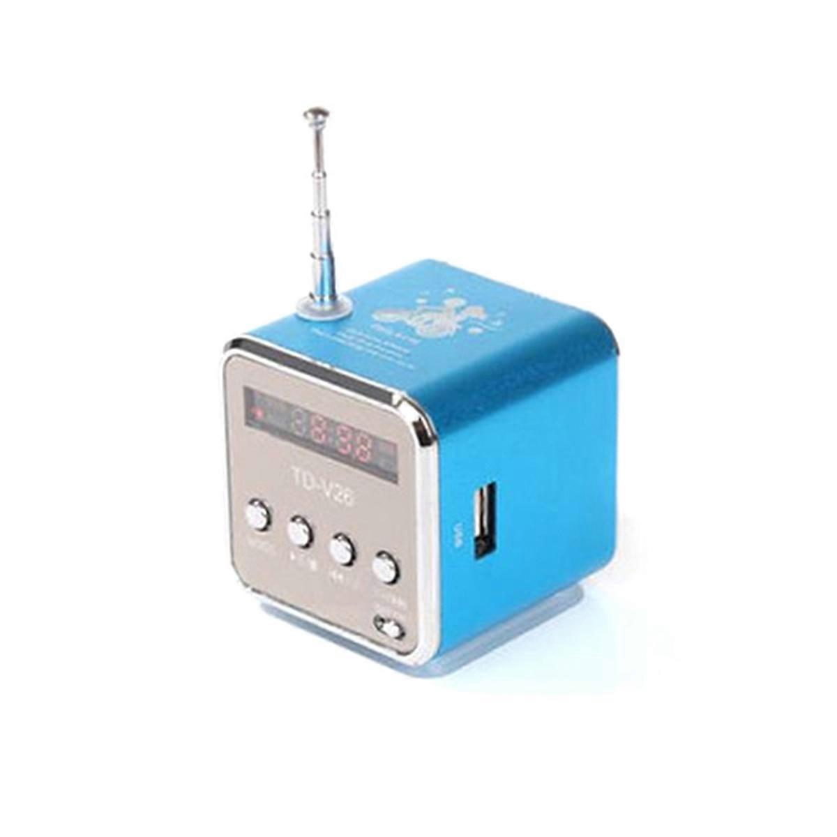 Portable Bluetooth Speaker with FM Radio Microphone MP3 Player